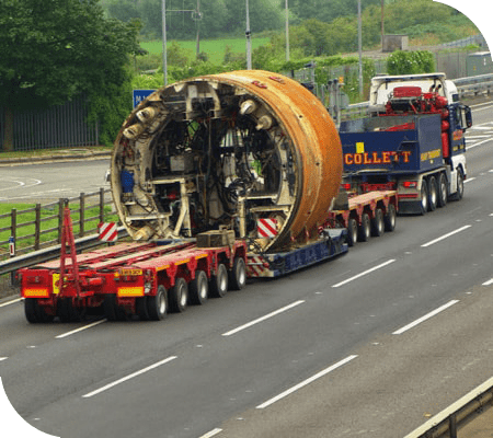 Transport of Tunnel Boring Machine