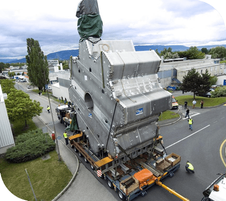 Transporting CERN's ALTAS Toroid Magnet