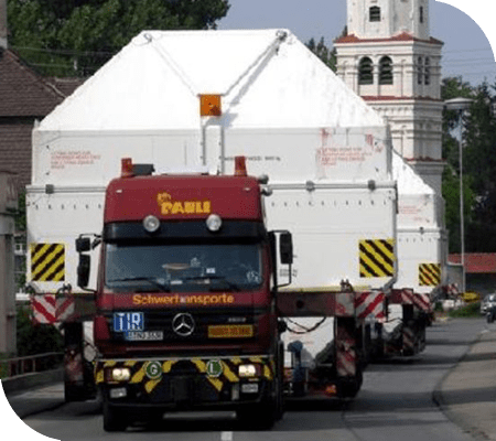 Transporting SYLDA Containers for Ariane 5